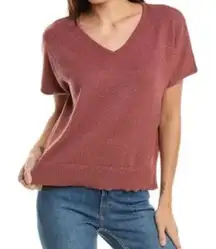 Bobeau dolman Rust V-Neck Sweater‎ medium