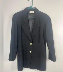 90s vintage Gianni Sport Wool pearl button blazer size 8