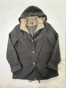 Gallery Black and‎ Tan Blazer with Layered Design