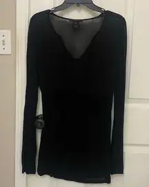 Long Sleeve Sheer Swimsuit Cover zip with Crochet Waist Details