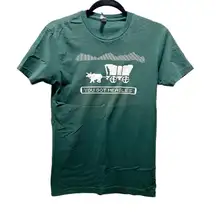 Oregon Trail Adventure Game Funny Graphic T-Shirt Short Sleeve Size XS Green