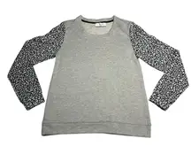 YYigal Crewneck Leopard Sweatshirt Size S Casual Animal Y2K Layers Maximalist
