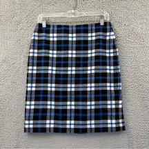 Talbots Plaid Pencil Skirt Wool Blend Knee Length‎ Academia School Preppy Y2K 4P