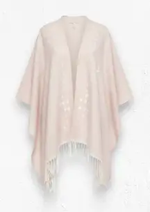Gentle Fawn Hermosa Pink Fringe Kimono Sweater The Hermosa Cover Up Size Small