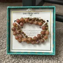 Shivam Druzy Quartz Gemstone Braclet
