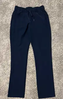 Lululemon Navy On the Fly Full Length Woven Pant