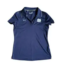 Notre Dame Fighting Irish Under Armour HeatGear Polo Womens Navy Medium