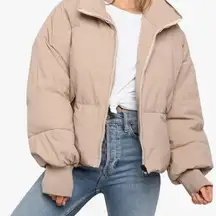 Women’s FLYGO  Khaki Puffer Jacket Size XL