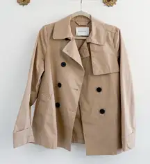 Everlane Classic Trench Swing Crop Jacket Large