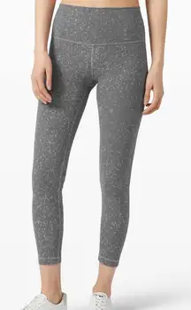 Lululemon Wunder Under High-Rise Tight *Spray 25" Size 10 - Washed Asphalt Grey