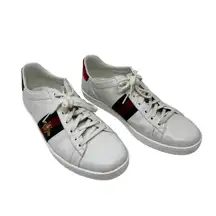 Gucci Ace Bee Sneakers White Leather Low Top EU 41