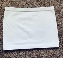 Light Blue Bossolo Ribbed Bandeau Top