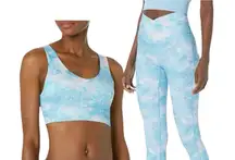 NWT  Juicy Couture Sport Aurora Print Legging & Sports Bra size medium