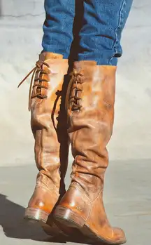 Bed Stü Manchester Tan Lace Up Boots