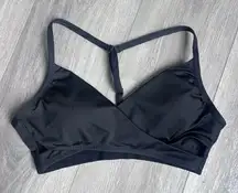Victoria's Secret PINK Black S Ultimate Wrap Gym to Swim Sport Bra Small