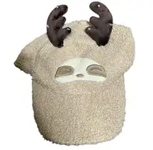 Aerie reindeer Sherpa light up antlers hat one size new with tags