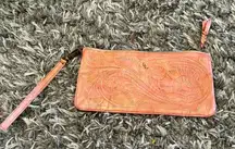Leather tooled bag