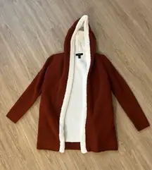 Forever 21 Burnt Orange fleece lined sweater