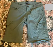 Kuhl Shorts Womens 6 Green Splash 10” Inseam Hiking Cargo Outdoor Camping Trail