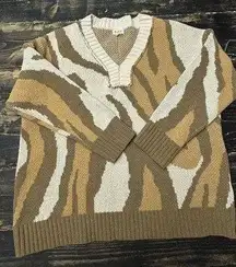 POL KNITTED PRINTED SWEATER SIZE S