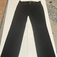 7 for all mankind women’s standard straight leg size 31 black jean