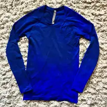 Royal Blue Swiftly Tech Long Sleeve Shirt 2.0 *Hip Length Lululemon