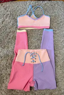 Beach Riot x Love Shack Fancy Set Workout Size Medium
