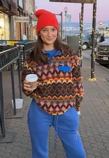 Patagonia Synchilla Snap-T Fleece Pullover Companions Big Anthos Pink Medium