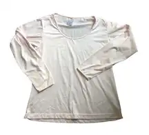 Patagonia Capilene Cool Dailey Pastel Pink Base Layer Pullover Tee Size M