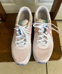Size 9 Nike Air Max Excee Pearl Pink/Pink Bloom/Cobalt Bliss/White lace up Sneakers.  