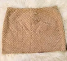 Haute Hippie Mauve Suede Leather Quilted Mini Skirt Cocktail