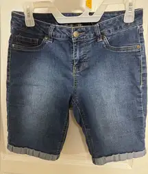 Jones New York Lexington Women’s Denim Bermuda Short Size 6