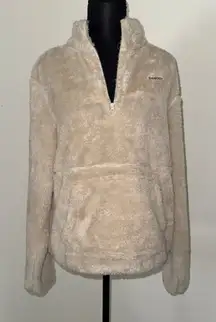 Reebok teddy bear 1/4zipper fleece sweater