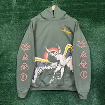 Led Zeppelin Icarus Rock Band Hoodie Size Large