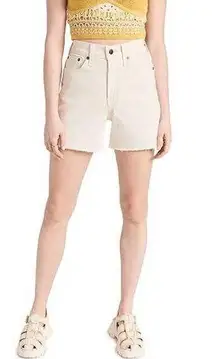 House of Harlow 1960 Women's Size 29 Cream High Rise Mom Bermuda Shorts