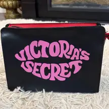 Vintage Victoria's Secret Pink Lip Pouch Cosmetic Bag Just Add Lipstick NWT