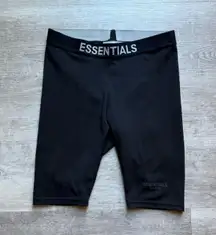 Fear Of God Essentials Black Biker Shorts Size XS Mid Rise