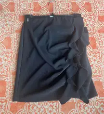 Black Ruffle Skirt