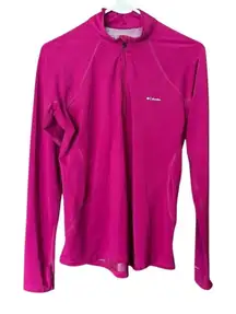 Columbia Pink Quarter Zip Running Top