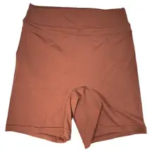 TomTiger Tom Tiger Yoga Shorts Tummy Control High Waist Brown Size Medium