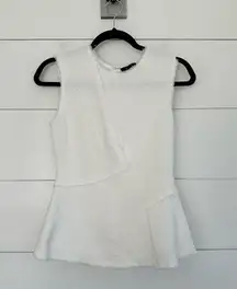 Theory Women’s Ivory Seamed Shell Tank Top New NWT