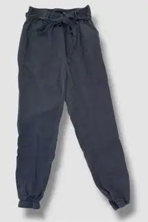 Max Jeans Early 2000's Soft Grunge Dark Gray Jogger Cinched Pants XS