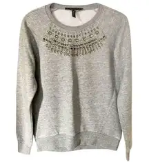 BCBG Maxazaria Embellished Sweatshirt