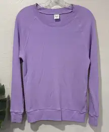 Aritzia - TNA waffle thermal Purple Long Sleeve Tee