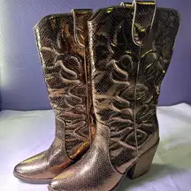 Michael Stars Metallic Heeled Boots