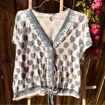 Lucky Brank short sleeved blouse L