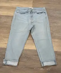 Caribbean Joe Pink and White Women's Button Down Large