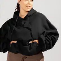 Popflex Active pullover cloud hoodie in black