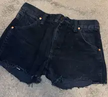 Custom Denim Black Shorts