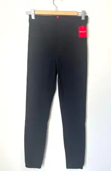 NWT SPANX® Jean-ish Ankle Leggings Hidden Core Shaping Black Pull on Women sz. S